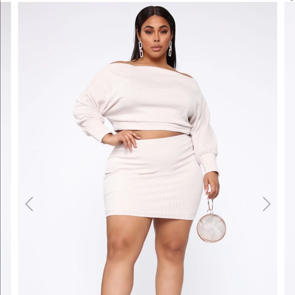 Knit Me Sweater Set - Cream